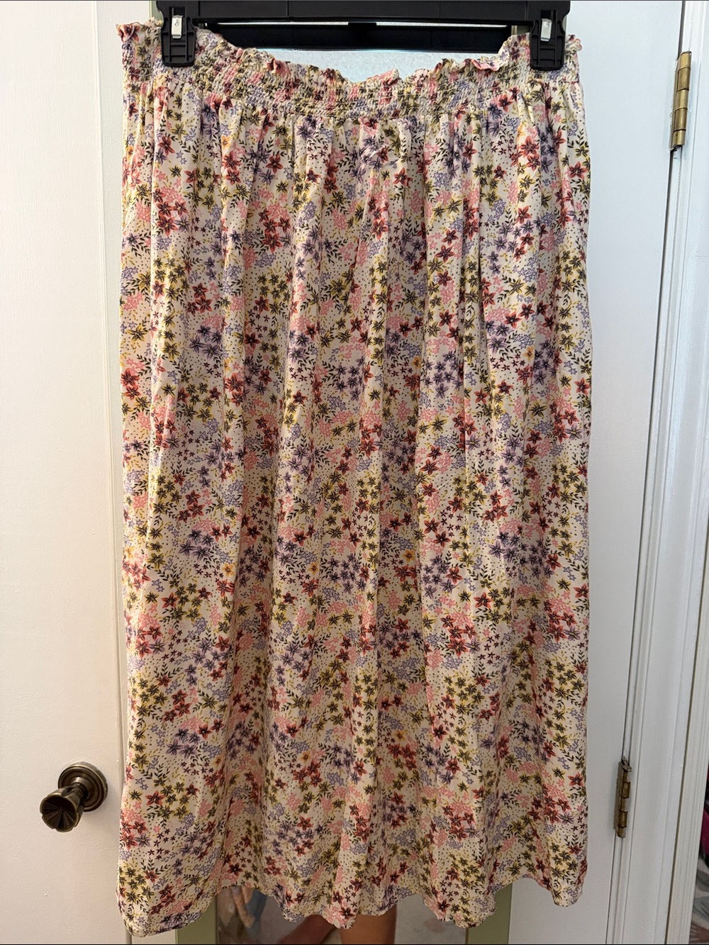 Old Navy Women's Floral Midi Skirt - Pink Floral